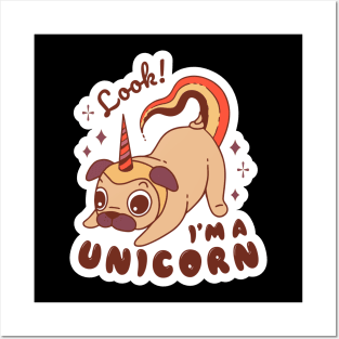 The Unicorn Pug! Posters and Art